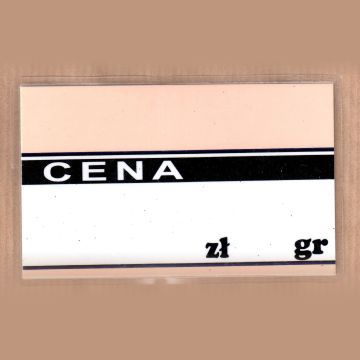 Price laminated large A8 colour - orange