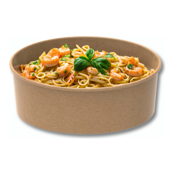 Miska fi.185mm KRAFT 1000/1300ml h68mm op.50szt. PLASTIC FREE (k/6)