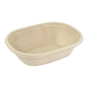 BePulp OV19 miska owalna 620ml op.50szt (k/6) 19x15 h 5cm, Sabert
