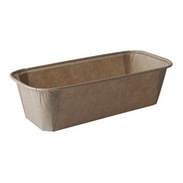 Baking mould PURE 523ml brown 19x8.5xh.5cm  loaf pan", 25 pieces"
