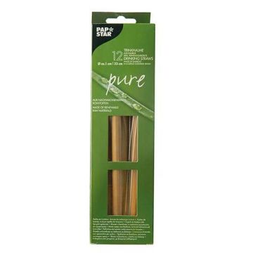 Słomki bambusowe PURE+ szczoteczka do czyszczenia