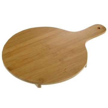 Bamboo tray with handle