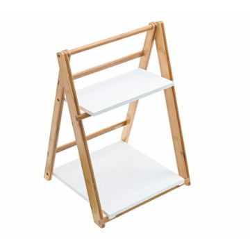Buffet stand Alzatina bamboo natural white, 31.5x34x H 50