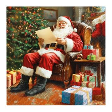 33x33 cm PAW STAR Napkins, pack of 20 (case of 12) Santa's Wishes