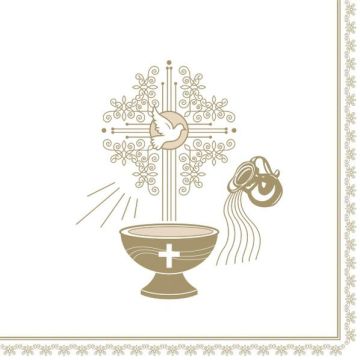 Napkins 33x33 MAKI Christening