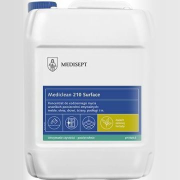 Mediclean 210 Surface Zielona Herbata 5L - płyn do mycia wszelkich powierzchni zmywalnych