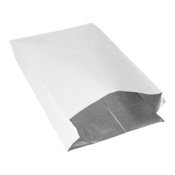 Torebki termiczne z aluminium białe 180x65x330, cena za opakowanie 1000szt