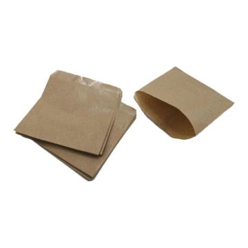 Torebka frytki 110x110mm brązowe BN małe BN 32+8PE, op. 1000 sztuk