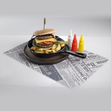 Table mats Newspaper 30x45cm PP, 12 pieces