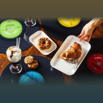 Table mats Vinyl Store 38cm PP, mixed colours, 4 pieces