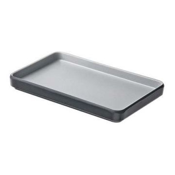 Taca prostokątna Tenerife 19x12,3x2 cm czarna, melamina, 1szt. (k/36)