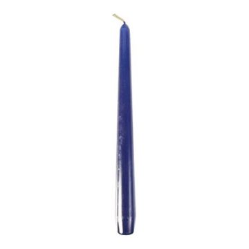 Candle cone 25cm dark blue, diameter 2.2 cm, 50 pcs