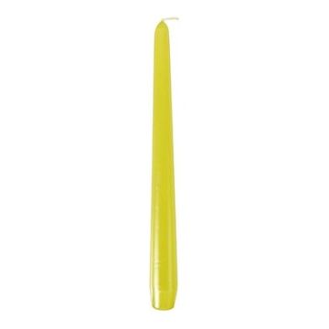 Candle cone 25cm lime diameter 2.2cm, 50 pieces