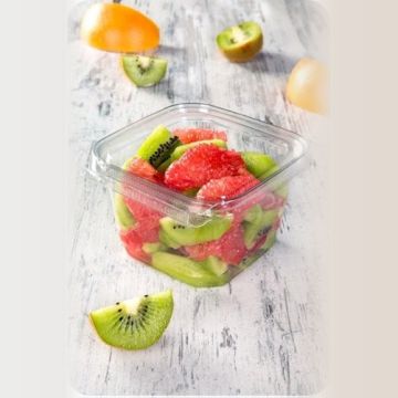TS pojemnik kwadratowy z plombą 350ml op.520szt rPET