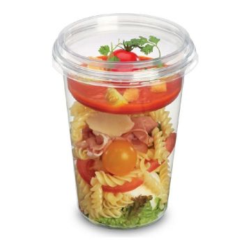 O-BOX PP round container 500ml 100pcs. (k/10) TUS500