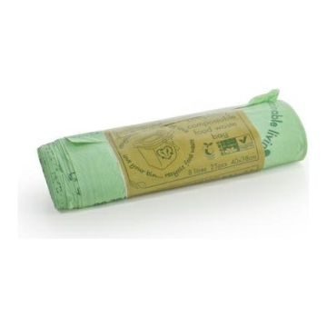 Waste sacks 25L BIOBAGS 58x65cm, biodegradable, roll 25 pieces