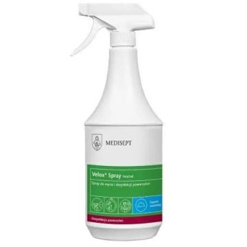 MEDISEPT Velox Spray Neutral 1L - spray do mycia i dezynfekcji powierzchni