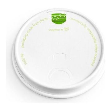 Lid 80mm PAP for cups, white, 50 pcs (c/20) 250ml