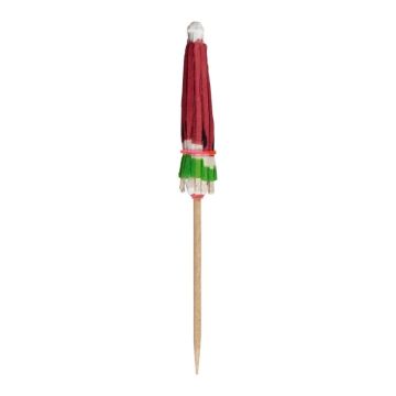 Banquet toothpicks 10cm Umbrella Watermelons, 200pcs. (k/25)