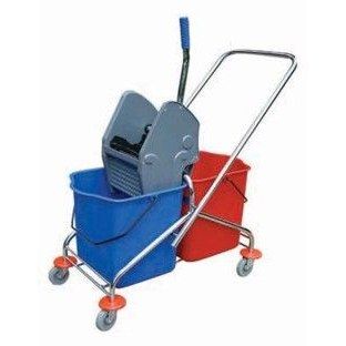 Wózek 2-wiaderkowy 2x25L na stelażu metalowym