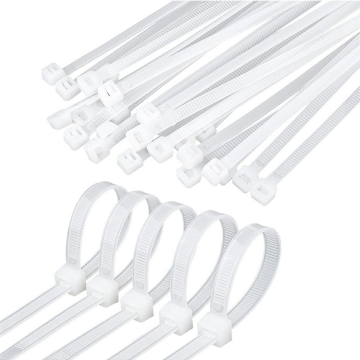 Tightening clamps, 300-370x3.6mm white, pack of 100.