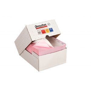 Papier komputerowy składanka, kolor, nadruk, 240x12, 1+1
