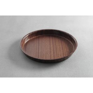 Wooden Non-Slip Tray - Round, With High Rim Diameter 420, H 30 Mm