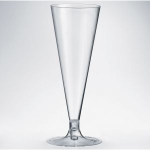 Champagne glasses 130ml op.10pcs with shank (k/16) ELEGANCE
