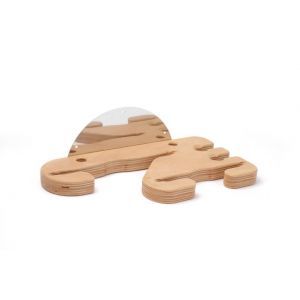 Wooden hanger for pizza shovels and brushes, 4 places - code 617755