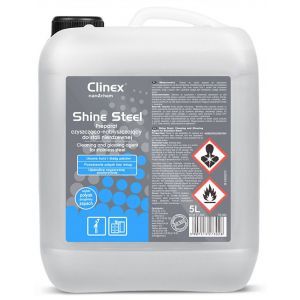 Preparat czyszcząco-nabłyszczający CLINEX Shine Steel 5L 77-500, do stali nierdzewnej