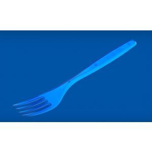 Fork BICOLOR blue, price per pack 20pcs