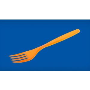 Fork BICOLOR orange, price per pack 20pcs