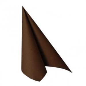 Napkins PAPSTAR Royal Collection 40x40 brown pack 50pcs