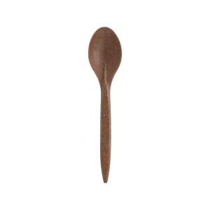 WPC dark brown spoon a.100pcs. reusable