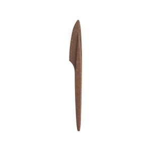 Nóż brązowy ciemny op.100szt. WPC włókno  drewniane, wielorazowy (k/20)