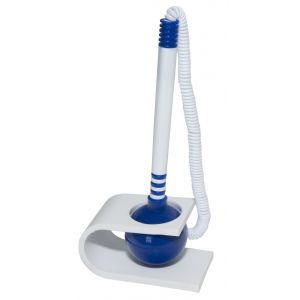 Ballpoint pen on a spring OFFICE PRODUCTS, vertical position, self-adhesive, blue
