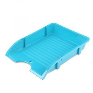 Desk Letter Tray DONAU, shatterproof, PP, A4, turquoise