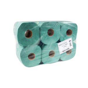 Towel roll MIDI green 19cm, price per pack of 6 rolls