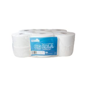 Toilet paper JUMBO BaVillo HoReCa+ BIG ROLA cellulose, 2 layers, pack of 12 rolls