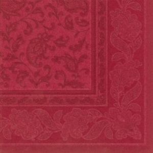 Napkins PAPSTAR Royal Collection ORNAMENTS 40x40 maroon pack of 50 pcs.