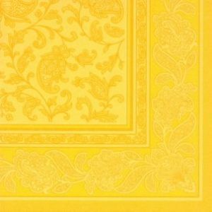 Serwetki PAPSTAR Royal Collection ORNAMENTS 40x40 żółty opakowanie 50szt