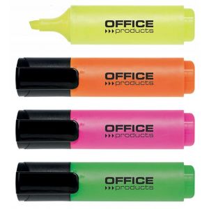 Highlighter OFFICE PRODUCTS, 2-5 mm, 4 pcs, assorted colors