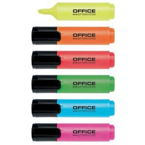 Highlighter OFFICE PRODUCTS, 2-5 mm, 6 pcs, assorted colors