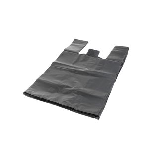 Carrier bags LDPE 30/9/55 reusable, black, thickness 52 microns,100 pieces