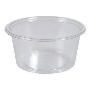Sauce container PET 100ml, 125pcs diameter 74mm transparent (k/20)