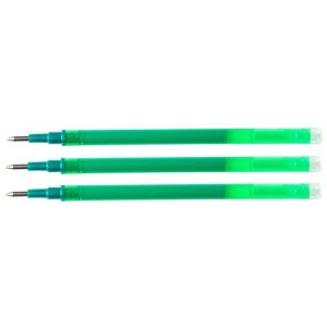 Erasable pen refill Q-CONNECT, 1,0mm, 3szt., hanger, green