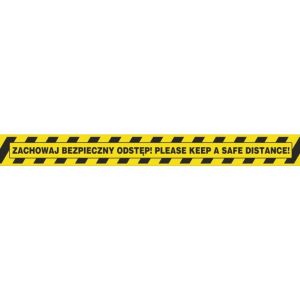 Warning tape OFFICE PRODUCTS Solve nt, keep safe distance, 50mm, 50m, 1 pc.