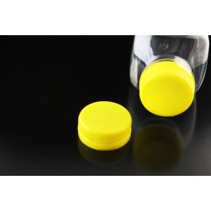 Cap 38 for PET bottle with thread 38mm 2-start, two-turn, yellow, pack of 100 pieces