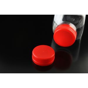Cap 38 for PET bottle with 38mm thread 2-start, red colour, pack of 100 pieces