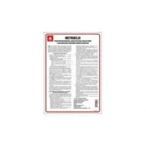 Fire safety instructions for commercial buildings DN - 350 x 245mm DB014DNHN